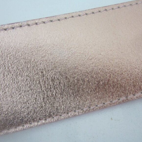 New Shirt Passion Italia Womens S Rose Gold Pink Leather Belt Waist 28\